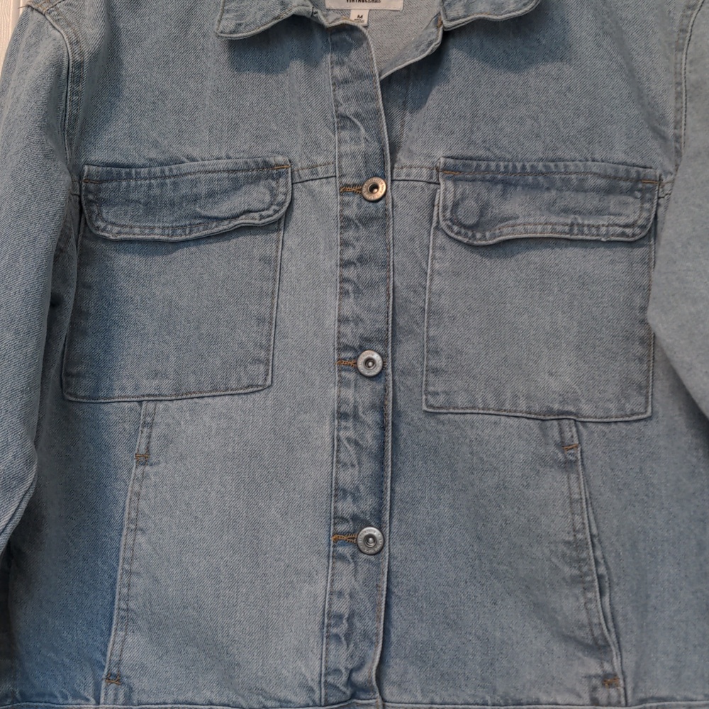Kensie Boxy Denim Jacket - Picture 3 of 7